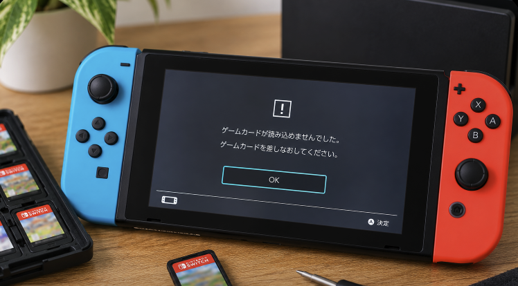 ゲームカードエラーは故障？Switch修理前に確認したいポイント